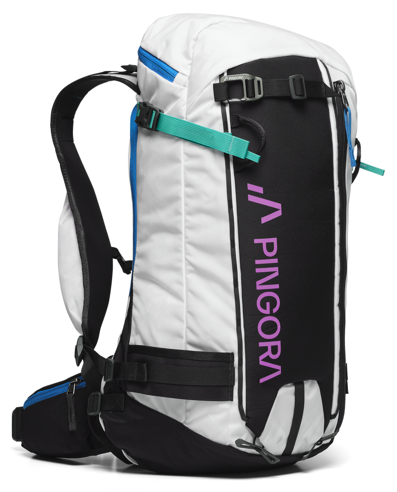 Pingora Vivid 27 Liter Backcountry Ski Pack Lasers White