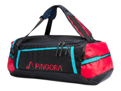 Pingora Radia Travel Duffel Bag 35L, 55L or 75L Red Black