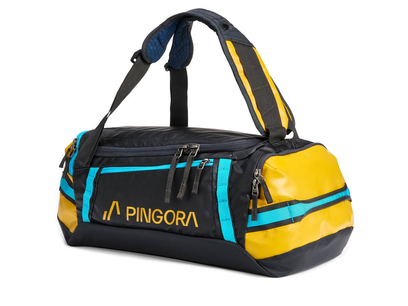 Pingora Radia Travel Duffel Bag 35L, 55L or 75L Yellow Black