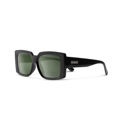 Suncloud Optics Astoria Black | Polarized Gray Green