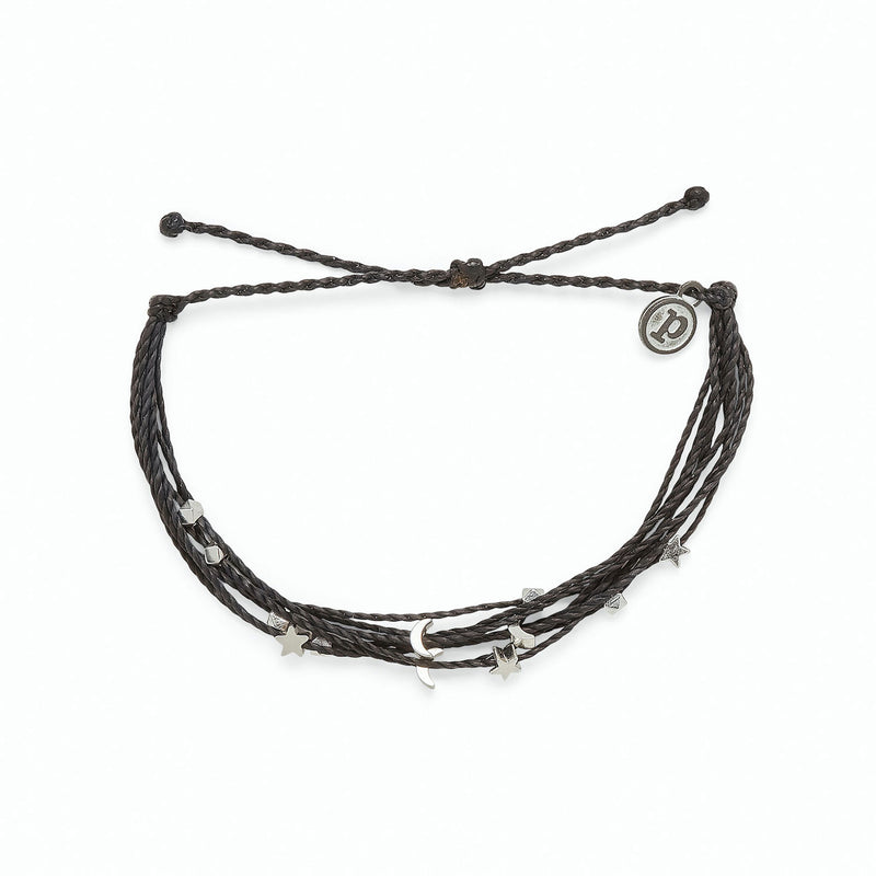 Pura Vida Bracelets Celestial Malibu Silv Bracelet BLCK