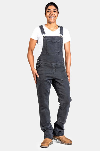 Dovetail Workwear Freshley Overall Black Thermal Denim