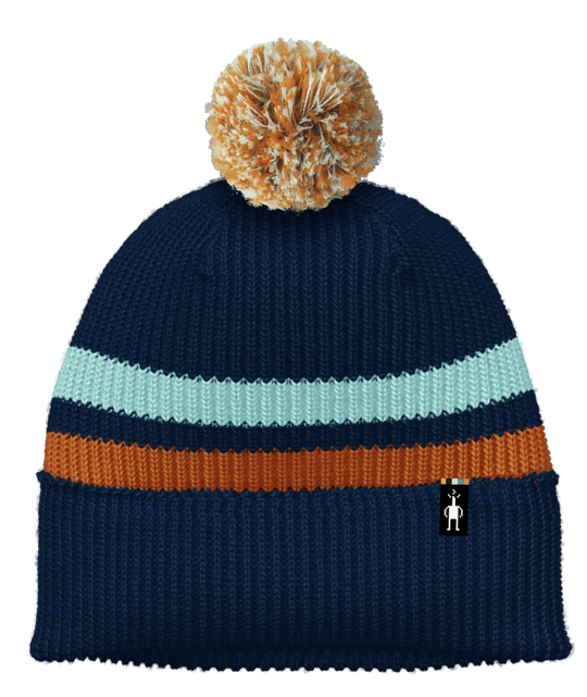 Kids Stripe Pom Beanie