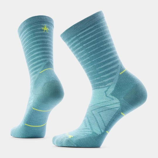Womens Run Pattern Crew Socks