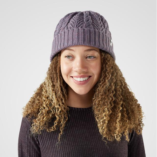 Smartwool Unisex Cable Knit Beanie Hat Chalk Violet Heather
