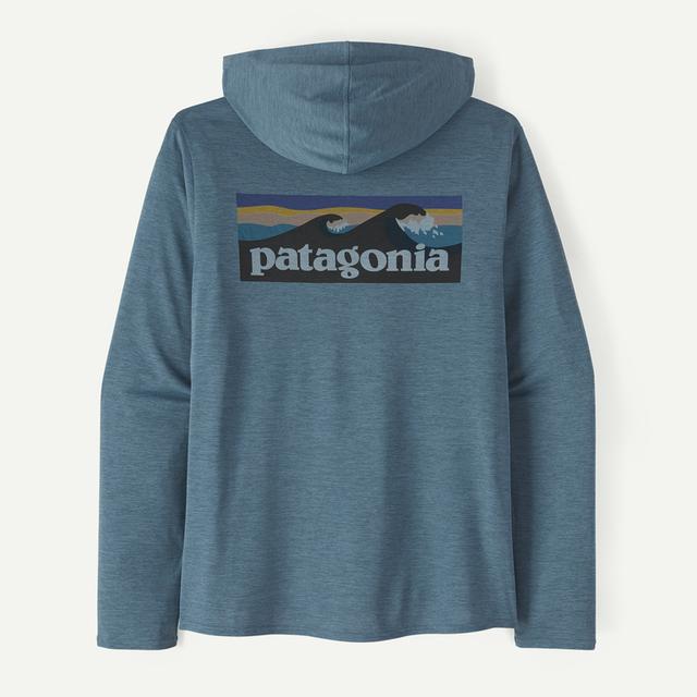 Patagonia Mens Cap Cool Daily Graphic Hoody Boardshort Logo: Utility Blue X-Dye