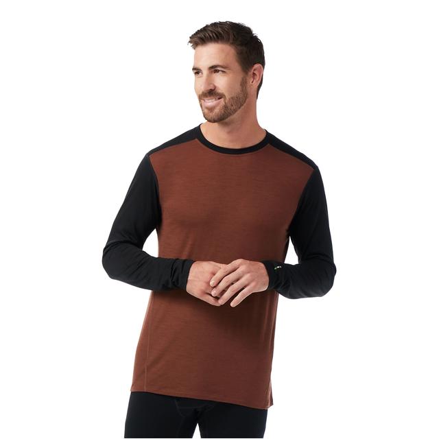 Smartwool Classic All-season Merino Base Layer Long Sleeve Top Sable Brown/Black