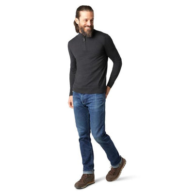 Smartwool Sparwood 1/2 Zippers Sweater Charcoal Heather