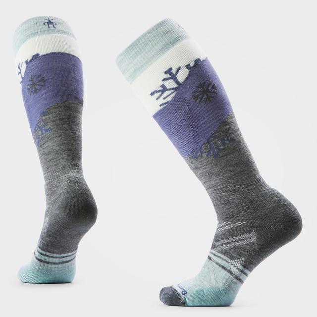 Smartwool Ski Snowpocalypse Pattern Over The Calf Socks Medium Gray