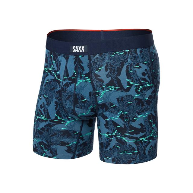 Saxx Vibe Xtra Sharks And Minnows-Dark Ink