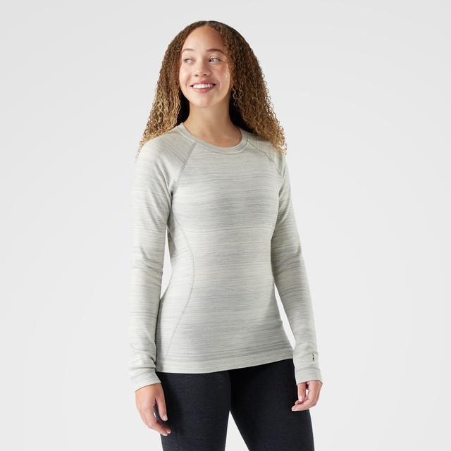 Smartwool Classic Thermal Merino Base Layer Crew Top Light Gray Color Shift