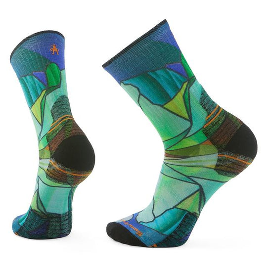 Unisex Hike Mirror Mountain Print Crew Socks Capri
