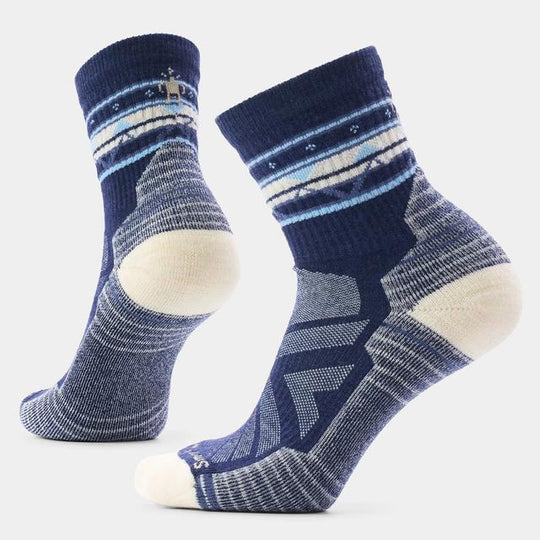 Womens Hike Zig Zag Valley Mid Crew Socks