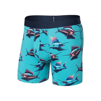 Saxx Droptemp Cooling Cotton Boxer Briefs Great Catch-Baltic
