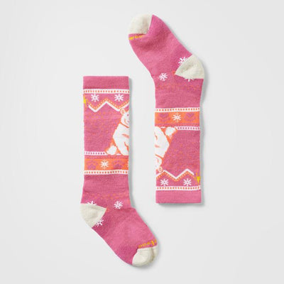 Smartwool ' Wintersport Polar Bear Pattern Over The Calf Socks Garden Pink