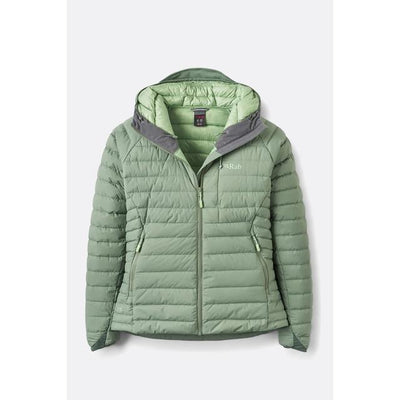 Rab Microlight Windstopper Down Jacket Dark Fig Green