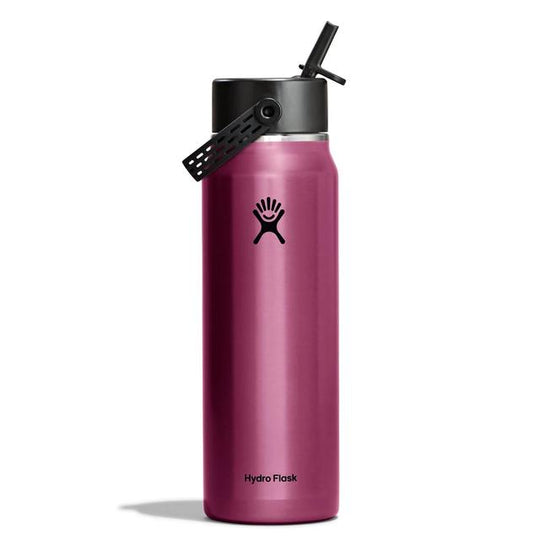 Lightweight Flex Straw Bottle - 32 Oz - Garnet Red