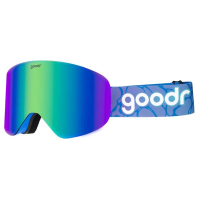 Goodr Snow G Cold-blooded Lodge Lizard Snow Goggles Blue Light Amber Blue Pattern/Blue Light Amber