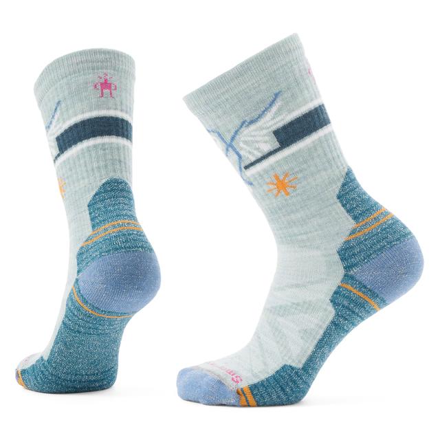 Smartwool Hike Hoo Who Crew Socks Frosty Green
