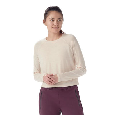 Smartwool Active Crop Long Sleeve Almond