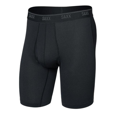 Saxx Quest Quick-dry Mesh Boxer Briefs Black