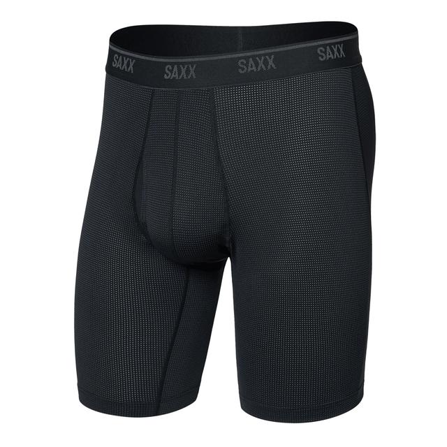Saxx Quest Quick-dry Mesh Boxer Briefs Black