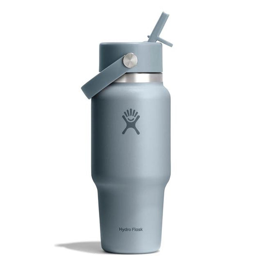 24 Oz Wide Flex Straw Travel Bottle - Shale Gray
