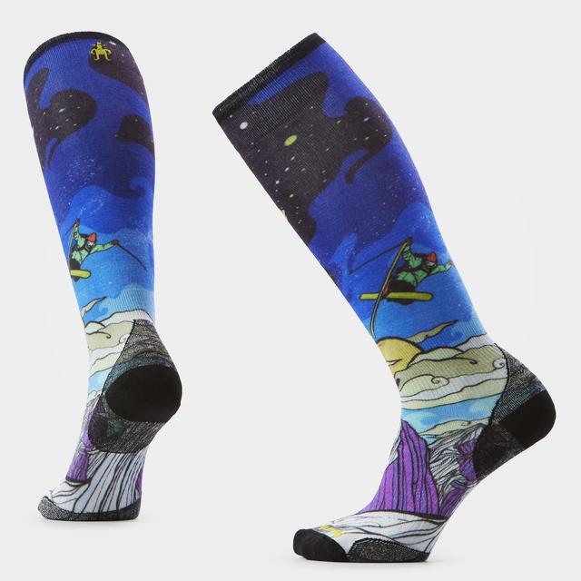 Smartwool Ski Galactic Ski Print Over The Calf Socks﻿ Deep Navy Deep Navy