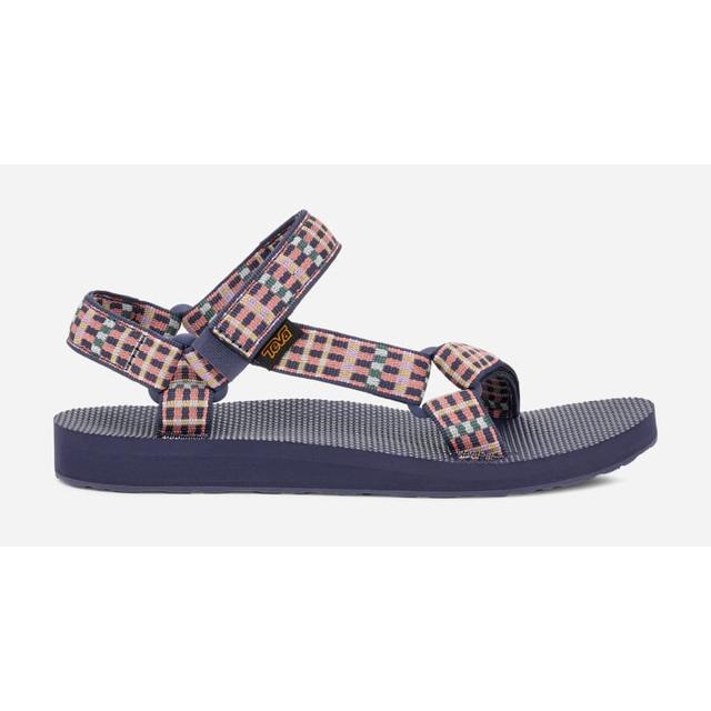Teva Original Universal Modern Check Crown Blue