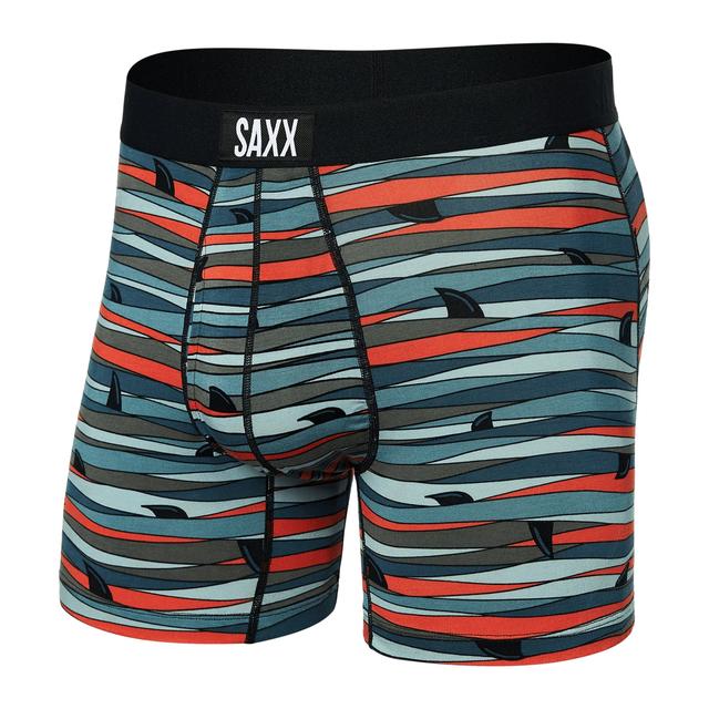 Saxx Ultra Super Soft Boxer Briefs Fins- Blue Multi