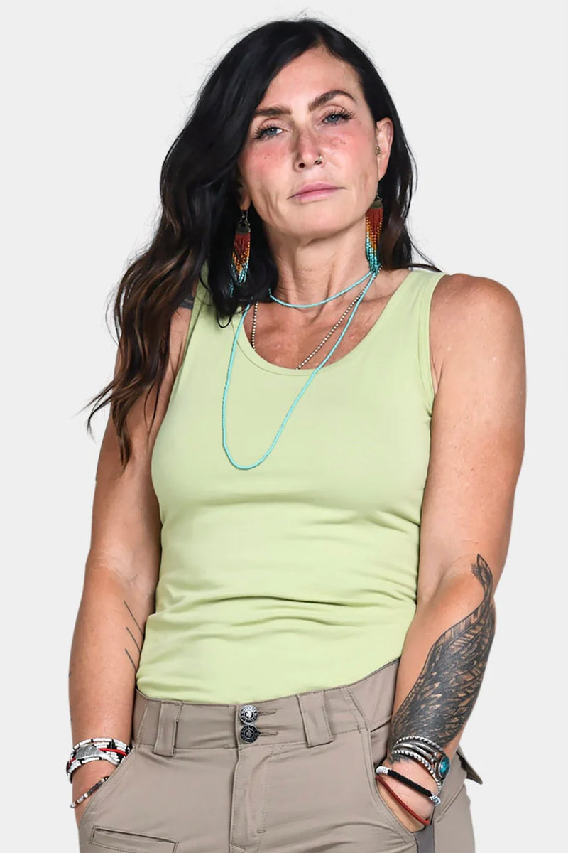 Dovetail Workwear Solid Tank - W`S Matcha green
