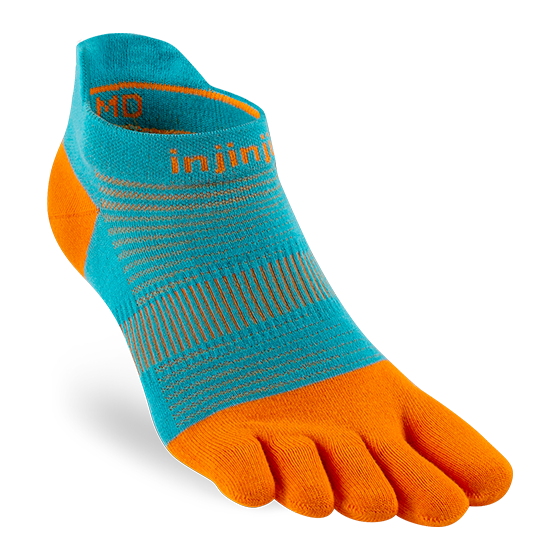 Injinji Run Lightweight No-Show Tangelo