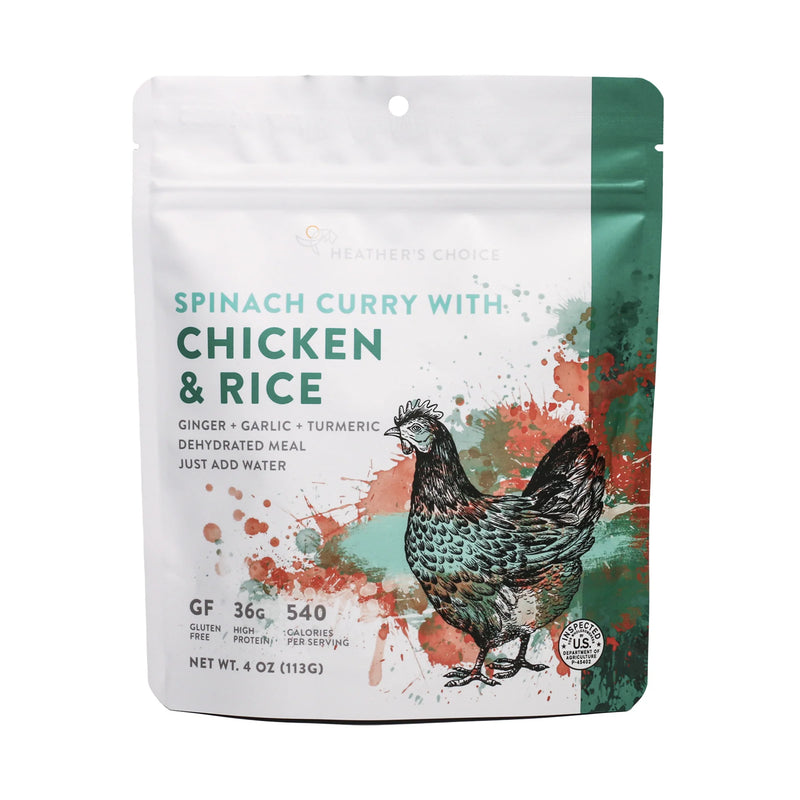 Spinach Curry With Chicken With Rice