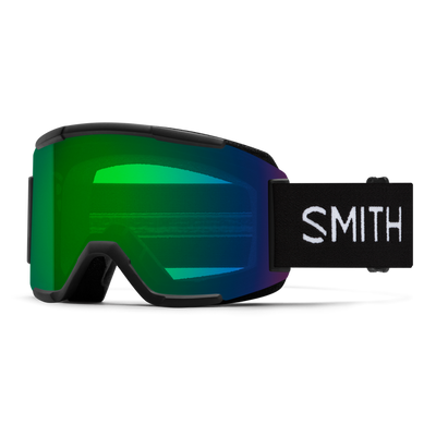 Smith Optics Squad Low Bridge Fit Black  | ChromaPop Everyday Green Mirror