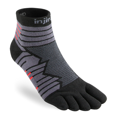 Injinji Ultra Run Mini-Crew Socks - M`S Onyx