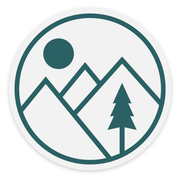 Tahoe Mountain Sports TML Icon Sticker Green Outline