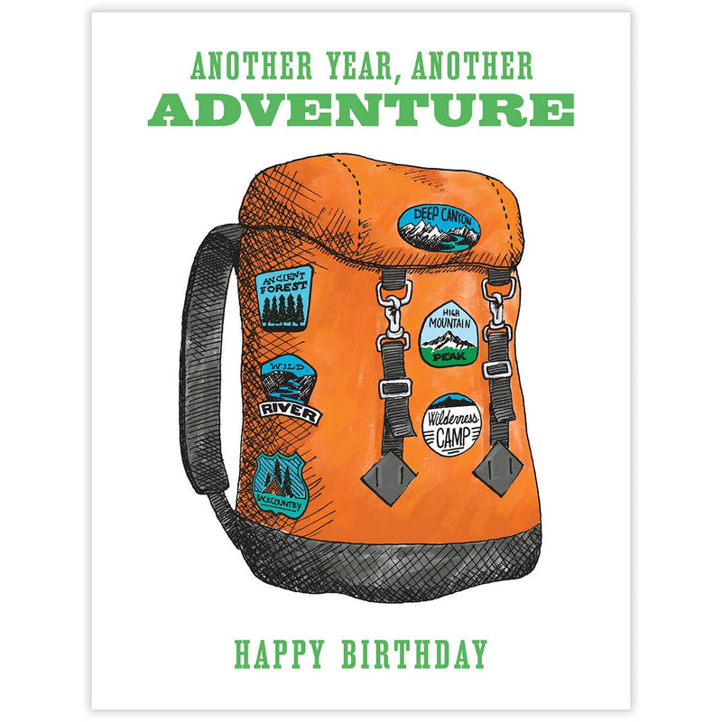 Waterknot Backpack Adventure Birthday Card