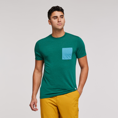 Cotopaxi Men's Paseo Travel Pocket T-Shirt Greenery