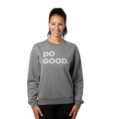 Cotopaxi Women's Do Good Crew Sweatshirt Heather Grey