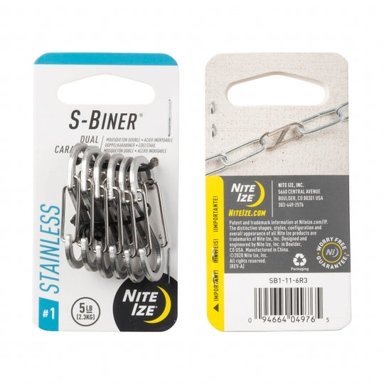 S-Biner Stainless Steel Dual Carabiner