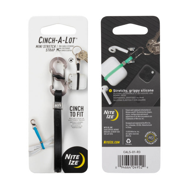 Nite Ize Cinch-A-Lot Mini Stretch Strap Black