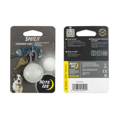 Nite Ize SpotLit Carabiner Light Stainless/White LED