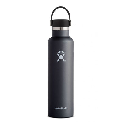 Hydro Flask 24 oz Standard Mouth Flex Straw Cap Black