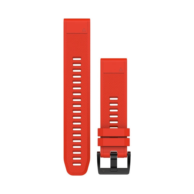Garmin QuickFit 22 Watch Bands, Flame Red Silicone One Color