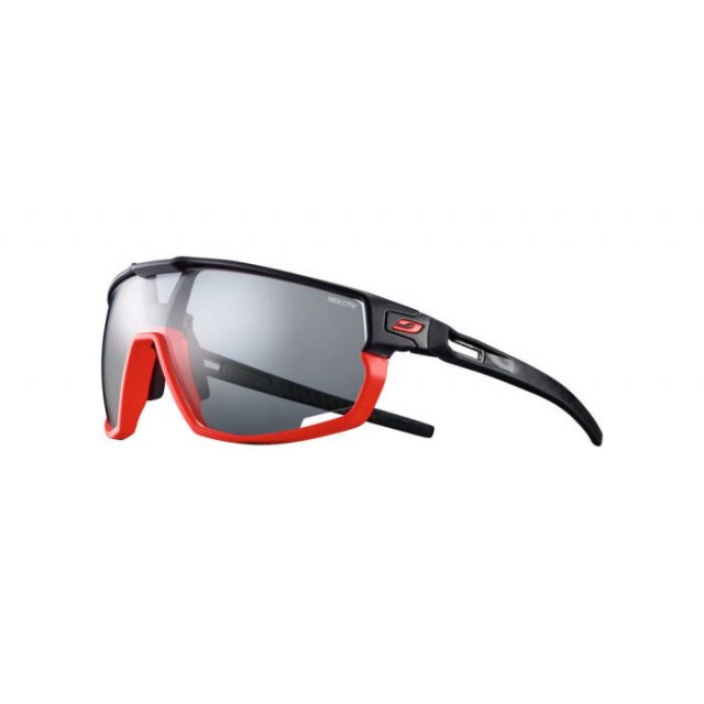 Julbo RUSH AF Sunglasses Black/Orange Frame with REACTIV Performance 0-3 Lenses