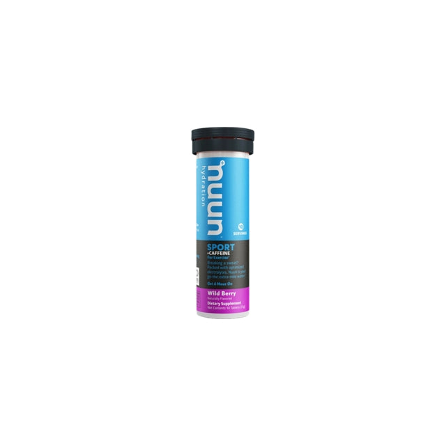 Nuun Sport + Caffeine Hydration Tablets 10 Serving Tube Purple/Black