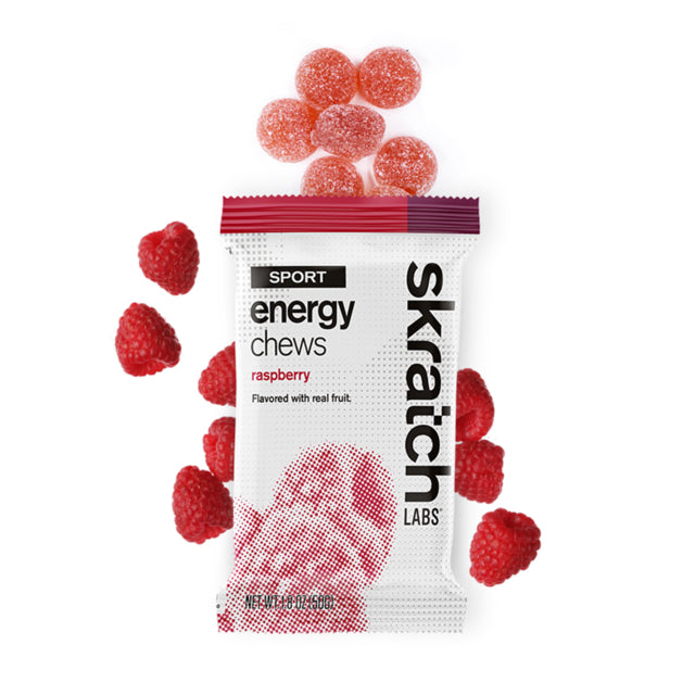 Skratch Labs Sport Energy Chews, Raspberry, Single Serving