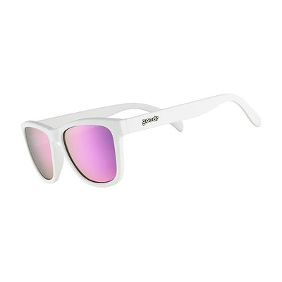 Goodr Side Scroll Eye Roll Polarized Sunglasses White