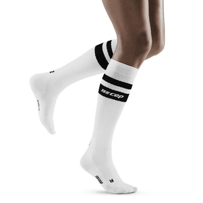 CEP Compression Classic 80'S Socks White/Black