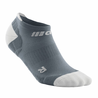 CEP Compression Men's Ultralight No Show Socks Grey/Light Grey